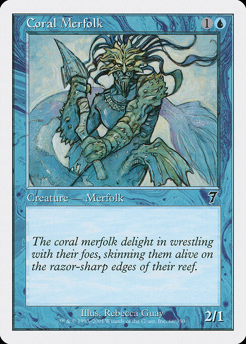 Coral Merfolk - Magic: The Gathering 7ED #66
