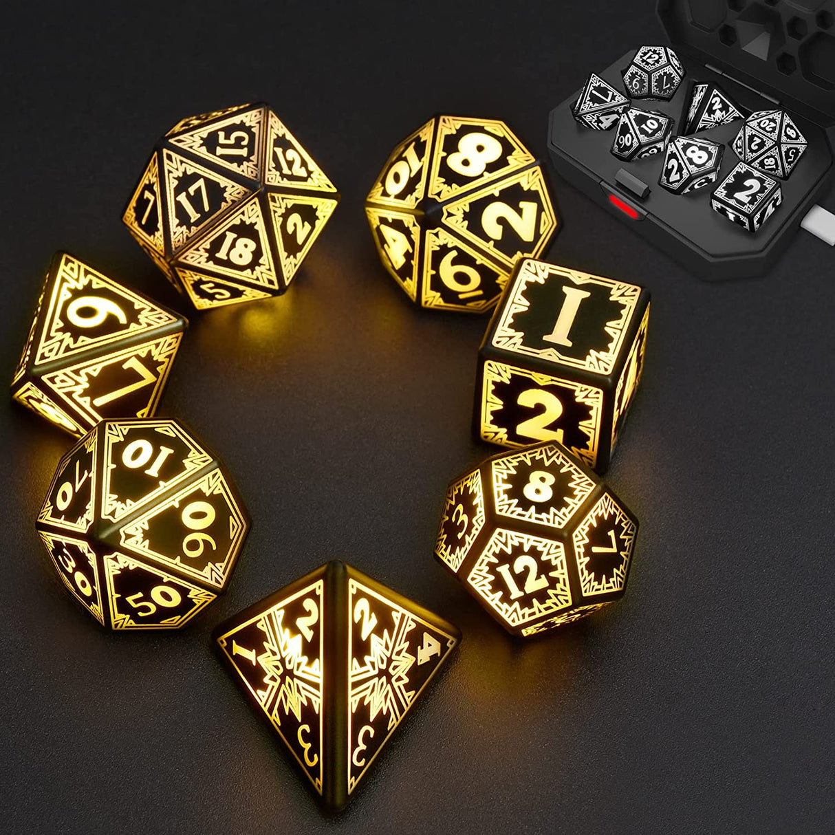 LED RPG Dice Set