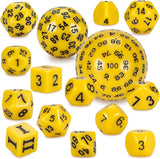 Dice Set Complete 15pcs