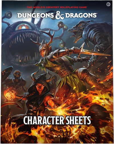 Dungeons & Dragons: Character Sheets - 5th Edition - Box