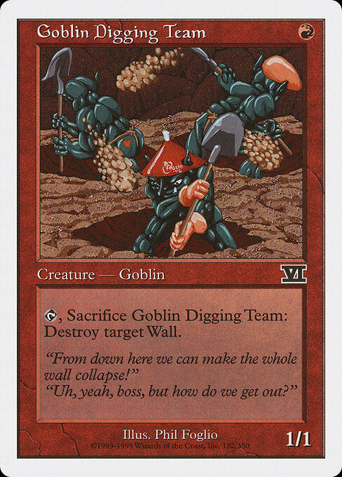 Goblin Digging Team - Magic: The Gathering 6ED #182