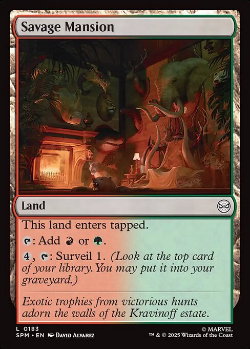 Savage Mansion - Magic: The Gathering SPM #183