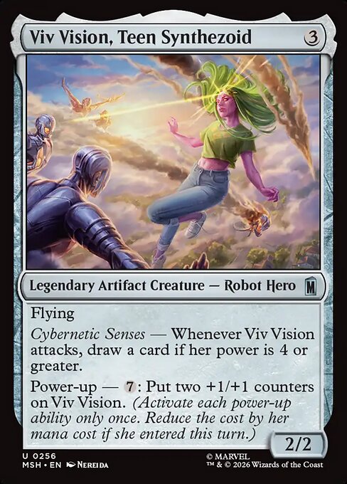 Viv Vision, Teen Synthezoid - Magic: The Gathering MSH #256