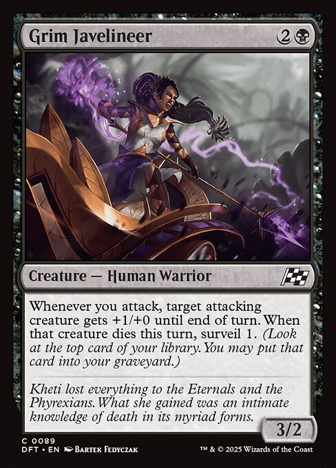 Grim Javelineer - Magic: The Gathering DFT #89