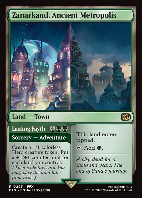 Zanarkand, Ancient Metropolis // Lasting Fayth - Magic: The Gathering FIN #293