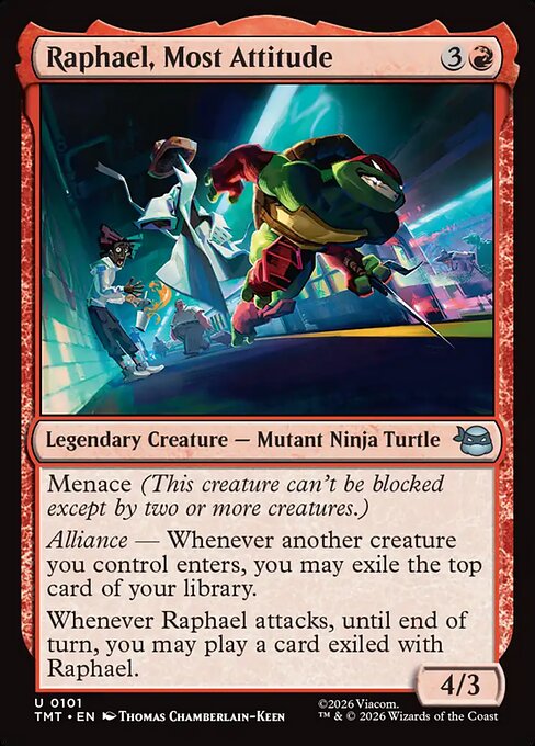 Raphael, Most Attitude - Magic: The Gathering TMT #101