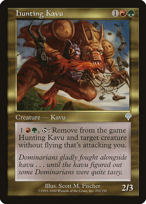 Hunting Kavu - Magic: The Gathering INV #252