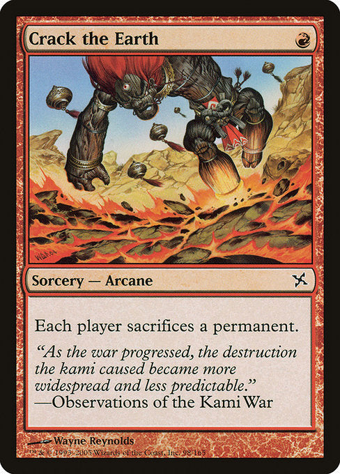 Crack the Earth Betrayers of Kamigawa BOK