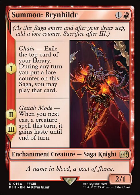 Summon: Brynhildr - Magic: The Gathering FIN #160