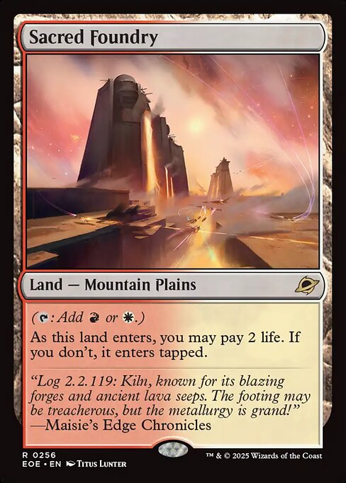 Sacred Foundry - Magic: The Gathering EOE #256