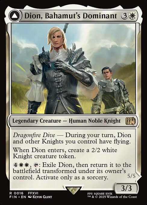 Dion, Bahamut's Dominant // Bahamut, Warden of Light - Magic: The Gathering FIN #16