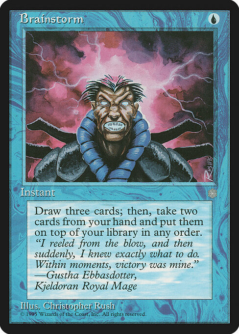 Brainstorm - Magic: The Gathering ICE #61