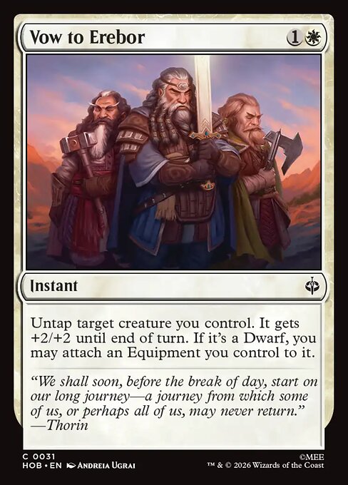 Vow to Erebor - Magic: The Gathering HOB #31