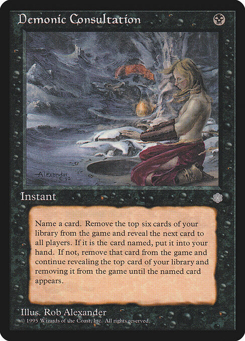 Demonic Consultation - Magic: The Gathering ICE #121