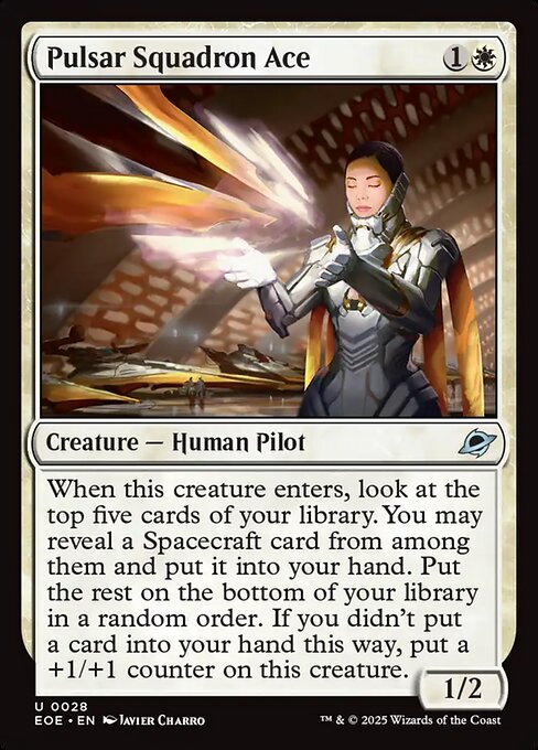 Pulsar Squadron Ace - Magic: The Gathering EOE #28