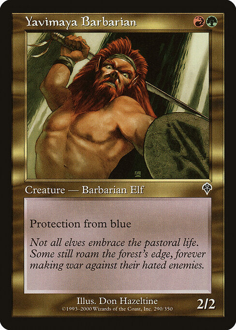 Yavimaya Barbarian - Magic: The Gathering INV #290