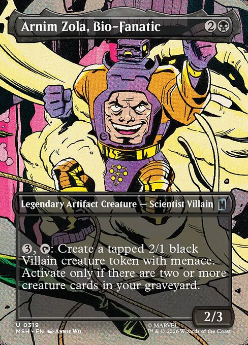 Arnim Zola, Bio-Fanatic - Magic: The Gathering MSH #319