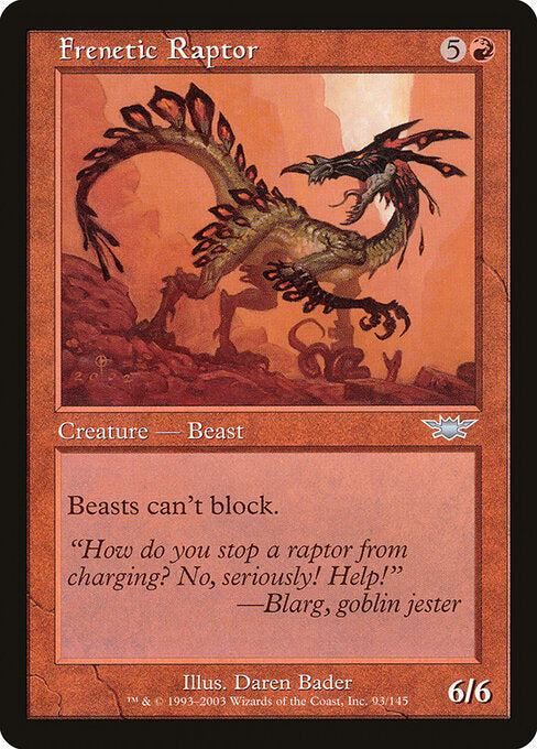 Frenetic Raptor - Magic: The Gathering LGN #93