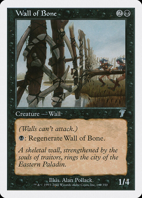 Wall of Bone - Magic: The Gathering 7ED #169