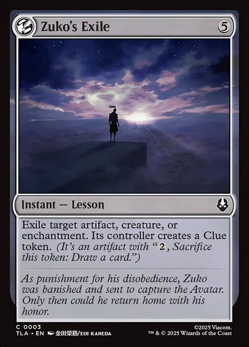 Zuko's Exile - Magic: The Gathering TLA #3