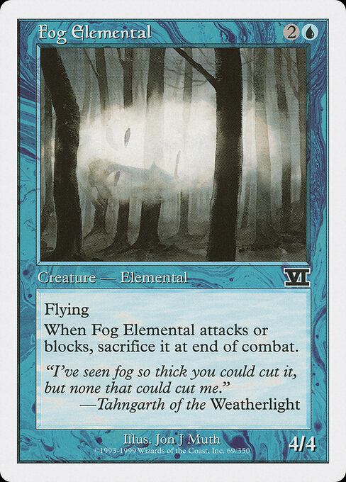 Fog Elemental - Magic: The Gathering 6ED #69
