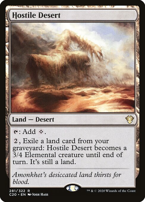 Hostile Desert - Magic: The Gathering C20 #281