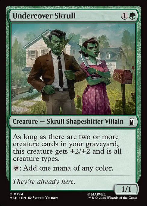 Undercover Skrull - Magic: The Gathering MSH #194