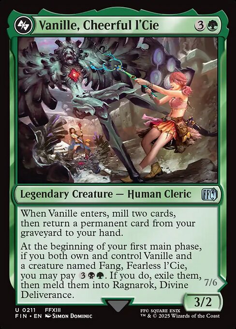 Vanille, Cheerful l'Cie - Magic: The Gathering FIN #211