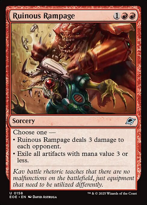Ruinous Rampage - Magic: The Gathering EOE #158