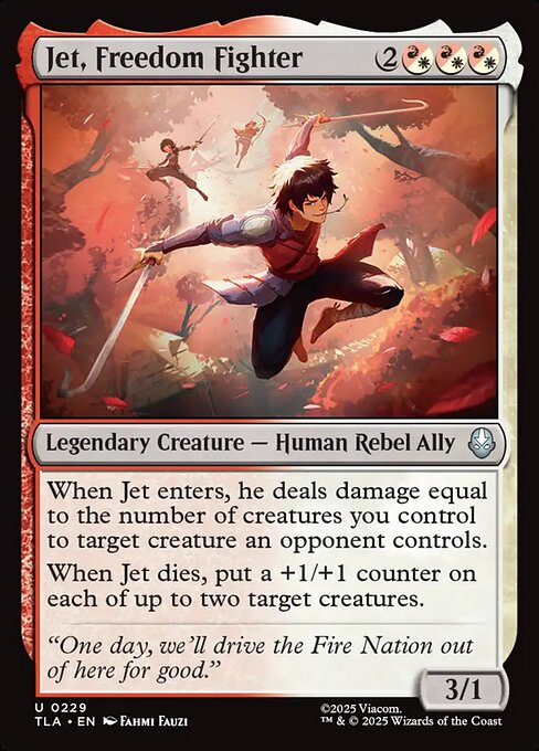 Jet, Freedom Fighter - Magic: The Gathering TLA #229