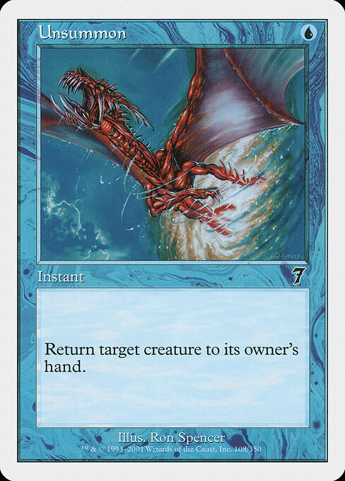 Unsummon - Magic: The Gathering 7ED #108