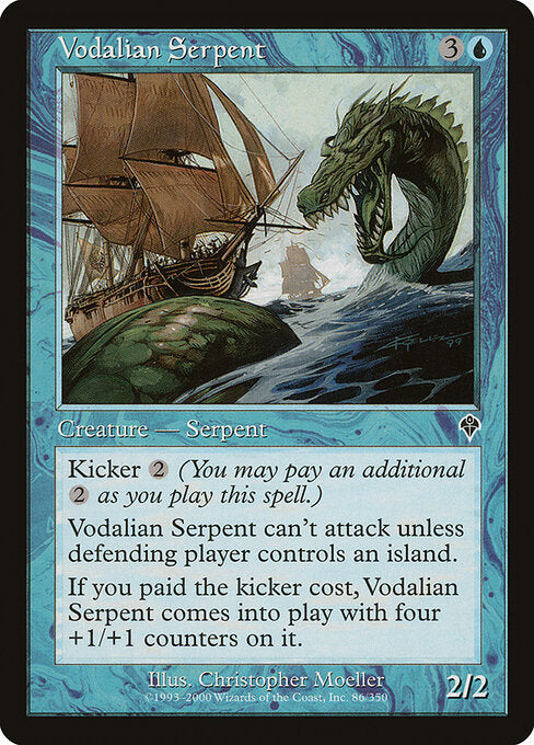 Vodalian Serpent - Magic: The Gathering INV #86
