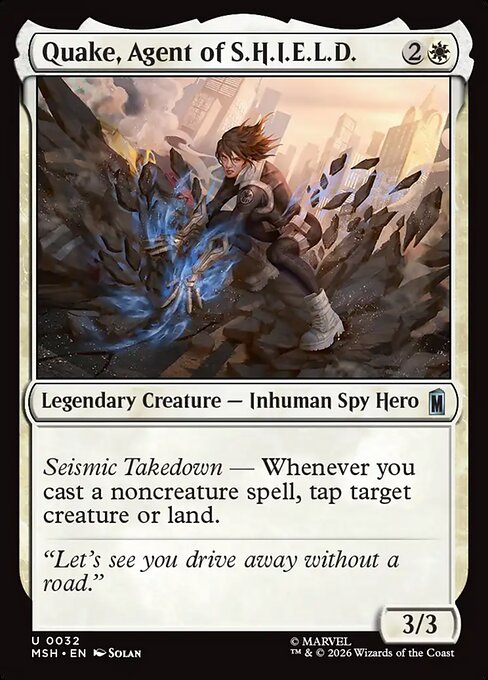 Quake, Agent of S.H.I.E.L.D. - Magic: The Gathering MSH #32