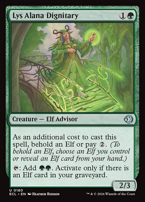 Lys Alana Dignitary - Magic: The Gathering ECL #180