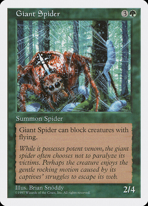 Giant Spider - Magic: The Gathering 5ED #300