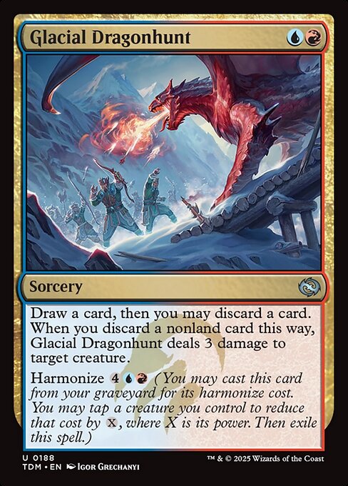 Glacial Dragonhunt - Magic: The Gathering TDM #188