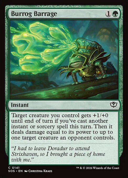 Burrog Barrage - Magic: The Gathering SOS #141
