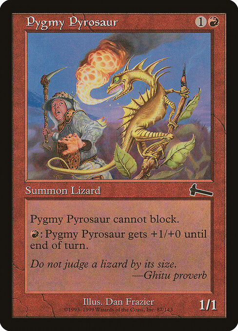 Pygmy Pyrosaur - Magic: The Gathering ULG #87