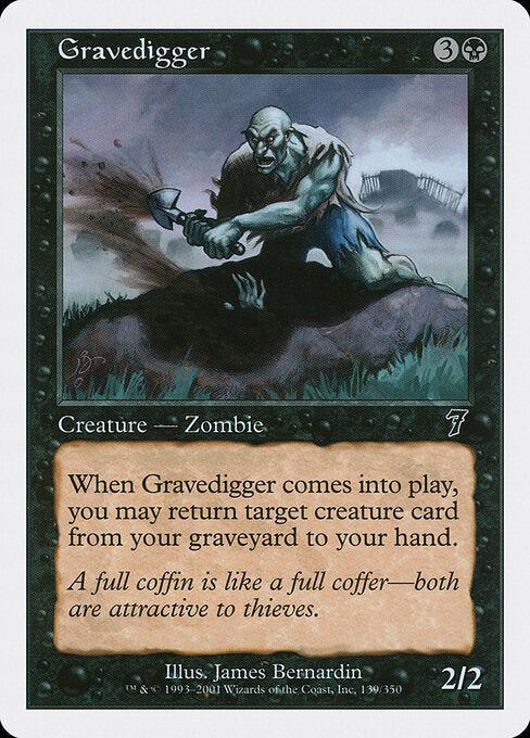 Gravedigger - Magic: The Gathering 7ED #139