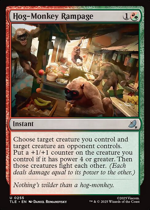 Hog-Monkey Rampage - Magic: The Gathering TLE #255