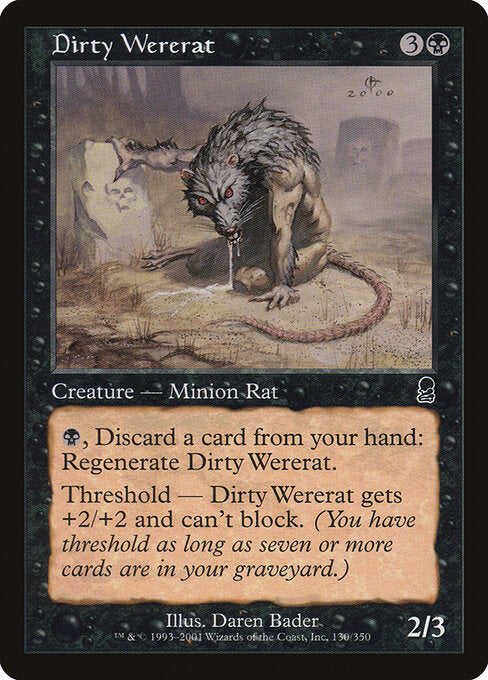 Dirty Wererat - Magic: The Gathering ODY #130