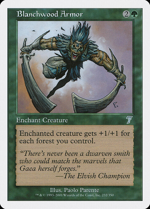Blanchwood Armor - Magic: The Gathering 7ED #232