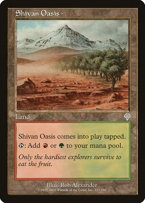 Shivan Oasis - Magic: The Gathering INV #327