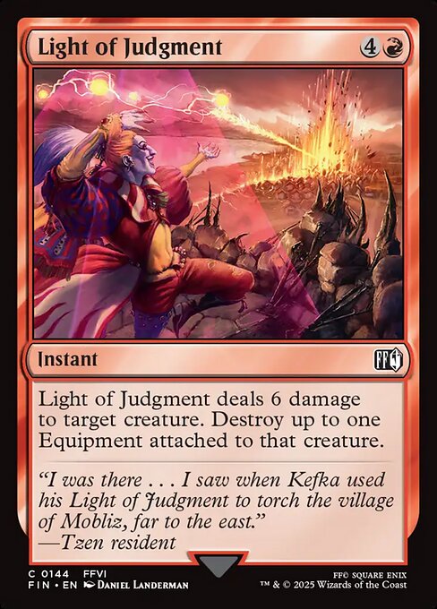 Light of Judgment - Magic: The Gathering FIN #144