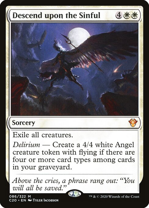 Descend upon the Sinful - Magic: The Gathering C20 #86