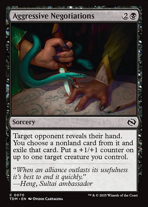 Aggressive Negotiations - Magic: The Gathering TDM #70