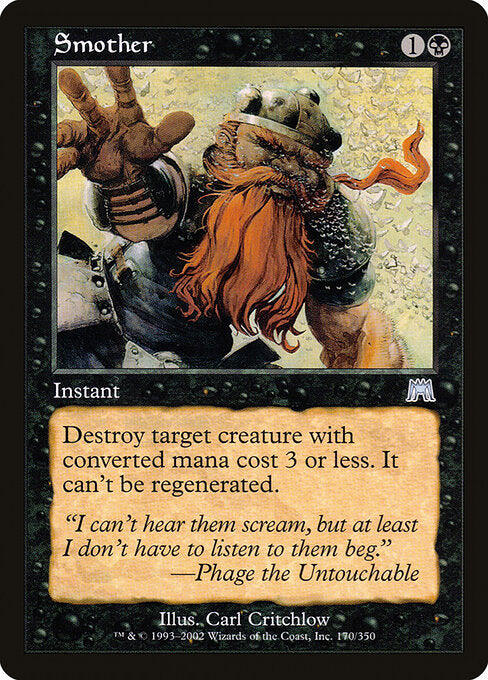 Smother - Magic: The Gathering ONS #170