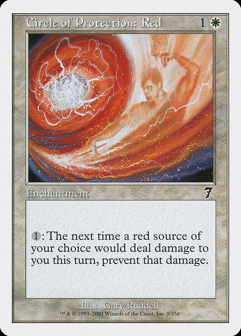 Circle of Protection: Red - Magic: The Gathering 7ED #9