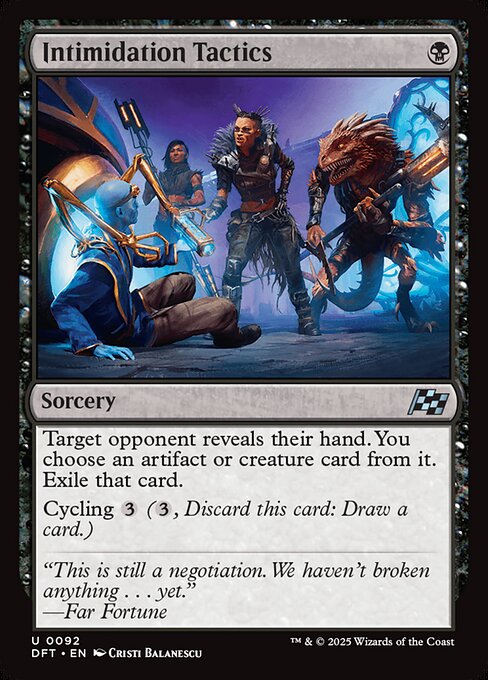 Intimidation Tactics - Magic: The Gathering DFT #92