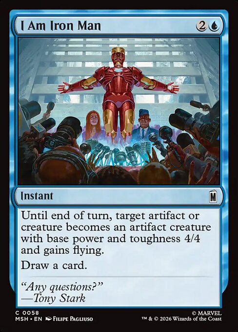 I Am Iron Man - Magic: The Gathering MSH #58